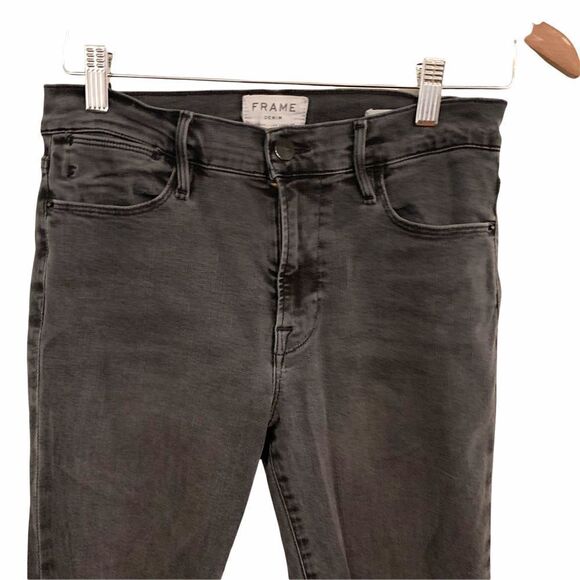 Frame Le High Rise Petal Hem Skinny Jeans - Picture 5 of 6